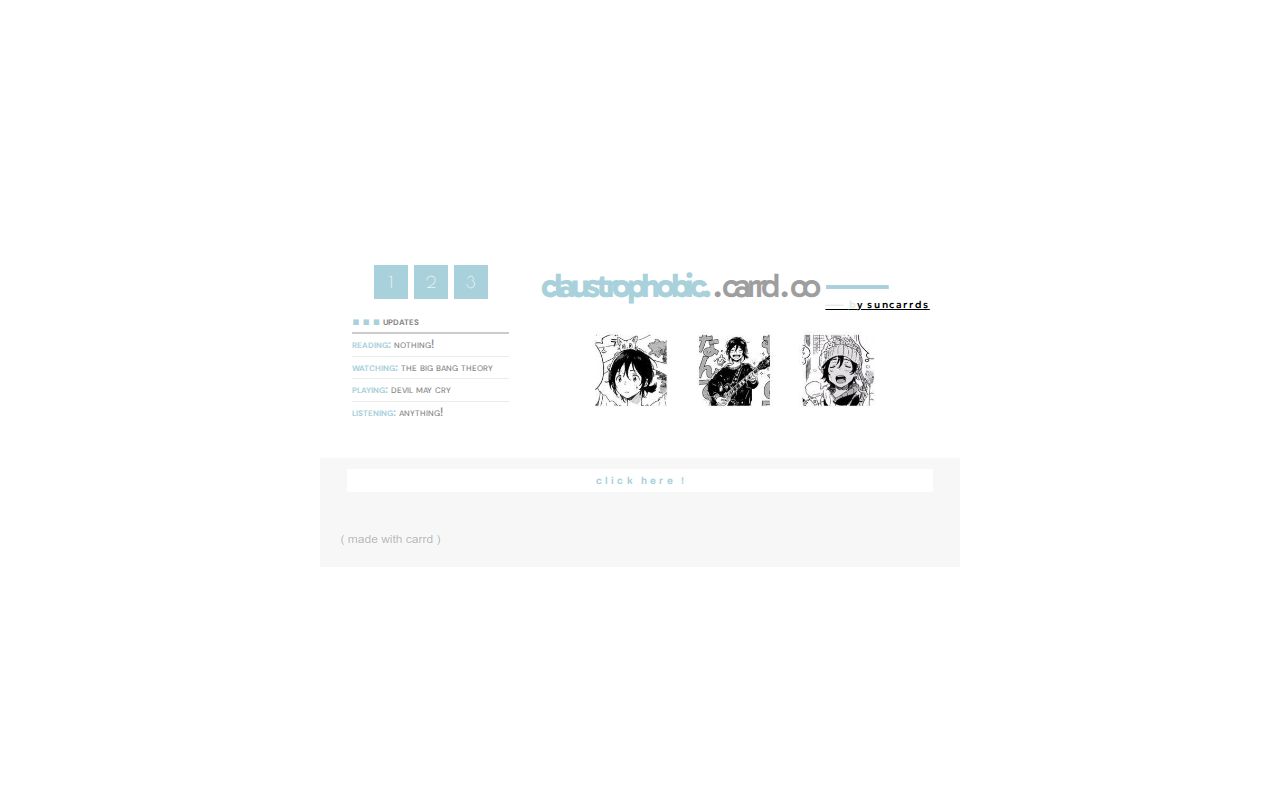 Carrd profile picture for @claustrophobic
